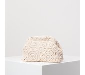 Pattern hollow woven bag, simple clutch bag, Bohemian clip bag, holiday casual straw purse, beach bag (random pattern)