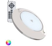 Ledkia Foco Piscina Superficie LED RGB Sumergible 12V AC IP68 Acero Inoxidable 20W Sí RGB