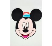 Mercería Suances - Parche Bordado Mickey Mouse XL cara de mickey, parche bordado Disney Mickey, parche ropa ratón mickey. 19 x 19 centímetros