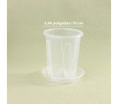 1Pc Root Control Transparent Flower Pot With Tray For Phalaenopsis Orchid Planting With Stomata Flower Pot Home Gardening Decor
