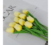 5pcs 1 Bouquet Orange Tulip Flower Artificial Tulip Bouquet Fake Flower for Home Garden Wedding Decor