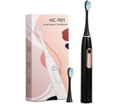 Cepillo de dientes eléctrico para adultos, ajustable de 4 velocidades, resistente al agua IPX7, cepillo de dientes recargable por USB adecuado para el hogar y los viajes