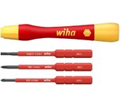 Wiha Juego de destornillador de precision PicoFinish® slimVario® electric de 4 unid, con slimBits (43167)