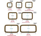 10 Pcs/Pack Wire Formed Metal D-Ring Rectangle Loops Tri-Glide Slider Adjuster Non-Welded Belt Strap Buckle
