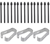Touch Stylus S Pen Tips Replacement Nibs With Clip For Samsung Galaxy S24 S24Ultra Tab S9 S9U S9FE S Pencil Metal Spare Nib