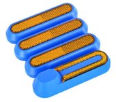 Cubierta de rueda reflectante para patinete eléctrico xiaomi carcasa protectora delantera y trasera, Reflector nocturno de seguridad