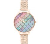 Olivia Burton Reloj Mujer Analogico Cuarzo con Correa de Acero OB16US45