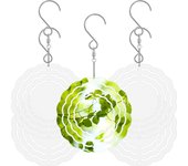 5Pcs Sublimation Wind Spinner Blanks 3/4inch Aluminum Hanging Wind Spinner Double-Side Outdoor Sculpture DIY Ornament for Window