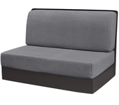 2 Pcs/set Polar Fleece RV Dinette Cushions Covers Stretch Couch Cover Booth Seat Covers RV Camper Car Bench Backrest Cover