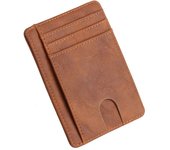 RFID Blocking Wallet Business Card Cover for Case Super Thin Men Leather Credit Card Holder