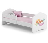 Cama de criança 140 x 70 colchão e estrado incluídos Kobi Wave Mermaid