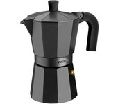 CAFETERA ITALIANA MONIX VITRO-NOIR / 1 TAZA / ALUMINIO