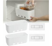 2 Organizadores de Armario de Cesta Deslizante de Gabinete Debajo del Fregadero, Cocina Extraíble Cajón Organizador Caja de Almacenamiento 28,1 x 11,5 x 11,3 cm