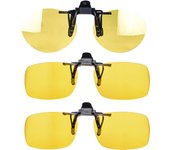 Red Lens Clip on Better Sleep Anti Blue Light ClipOn Orange Lens Clip on Night Vision Yellow Lens Clip on Cut Blue Light