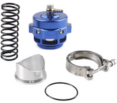 High Quality Universal 50mm Turbo Blow Off Valve V-Band With Weld On Aluminum Flange Turbocharge Pipe Black/Blue/Red/Silver