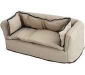 Miniature Simulation Furniture Retro Fabric 2-seater sofa for Bjd Ob11 doll house