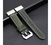 22mm 26mm Genuine Leather Watch Band For Garmin Fenix 6 6X Pro 5 5X Plus 3HR 26mm WatchBand Fenix6 Fenix5 Replacement Straps