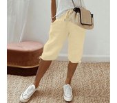 Women's Casual Pockets Elastic Drawstring Casual Pants Leg Drawstring Five Pants Pant Pants for Women Women’s Pants Women’s Pant