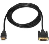 Cable Nanocable DVI 18+1 a HDMI A/M 1.8m de Alta Calidad para Transmisión Full-hd 1080p