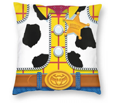 Toy Story Woody's Sheriff Outfit Pillowcase Soft Polyester Cushion Cover Decorative Throw Pillow Case Cover Bedroom Zipper 40X40