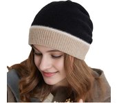 Gorro holgado para mujer, gorros de invierno de cachemira, gorros suaves y cálidos, gorros de lana tejidos con calaveras para mujer