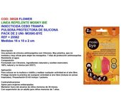 Flower repelente pulsera prot.silicona pack 2 und moskibye 20562