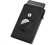 Carteras AirTag para Hombre, Minimalista Billeteras, Bloqueo RFID, Emergente Tarjetero, Cartera Hombre Piel, Capacidad para Tarjetas 9-14 | Ventana de Identificación | Ranura de Efectivo