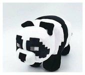 Peluche Panda Minecraft Negro/Blanco 25cm
