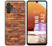 Tumundosmartphone Funda Gel Tpu para Samsung Galaxy A32 4G diseño Ladrillo 04 Dibujos