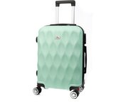 DAM Maleta de cabina Trolley en material ligero de ABS de alta resistencia. Cerradura numérica y 4 ruedas dobles extraíbles y giratorias 360°.  37x24x56Cm