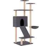 Rascador para Gatos with postes de isal gris obscura 153 cm