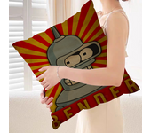 F-Futurama B-Bender Art Decorative Room Aesthetics Pillow Case Home Decor Bedroom Sofa Bed Couch Pillow Cover 45x45
