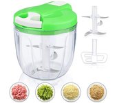Batidora de vaso 2 en 1 para encimera de cocina, batidora de cristal de 1500 ml, 4 velocidades