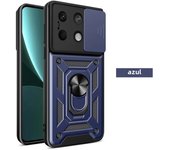 Armor Case For Xiaomi Poco X6 Pro C65 C40 M6 M5 F6 F5 X5 X4 F4 GT Cover Lens Protection With Ring Magnetic Holder Coque Fundas