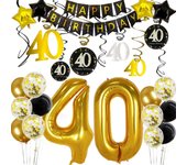 Decoraciones de 40 años para él hombres felicitaciones por fiesta de cumpleaños número 40 globos decoraciones 40 años decoración de 40 cumpleaños 40 cumpleaños mujeres ella