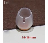 16Pcs Silicone Chair Leg Floor Protectors with Non-slip Felt  Furniture Cups for Hardwood Floors Protect Floors from Scratches