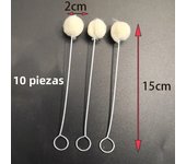 10/30pcs Leather Wool Balls Painting Brush Assisted Dyeing Leather Dauber Tool Leather Dyeing Brush Sponge Paint Brush