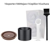 Reusable Nespresso Vertuo Capsule Kit for VertuoLine Capsules with Aluminum Foils Seals Fit for Nespresso Vertuoline Pods Filter