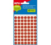 Apli Etiquetas minibolsa rojas Ø 10,0 mm 5 hojas