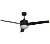 Ventilador de techo Milos 70W 3 aspas con mando a distancia negro Ø121 cm