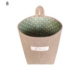 Cesta de almacenamiento creativa de gran capacidad, cesta de yute práctica y multifuncional para colgar en la pared, cesta de escritorio para