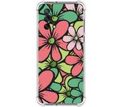 Funda Silicona Antigolpes para Oppo A74 4G diseño Flores 02 Dibujos