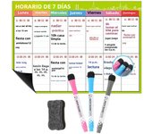 1 Set Magnetic Refrigerator Dry Erase Calendar 12" X 16" Monthly Planner Whiteboard Message Organizer For Kitchen Fridge With Fr