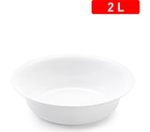 PALANGANA 2 LITROS 25 CM BLANCA PLASTICFORTE