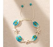 Boho Natural Shell Rope Chain Choker Necklaces Women Kids Cartoon Starfish Turtle Choker Summer Holiday Beach Jewelry Gift