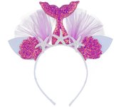 Rainbow mermaid headband children's party hair accessories princess mermaid flower animal hair accessories