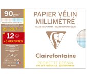 Papel cuadriculado Clairefontaine, DIN A4, paquete especial