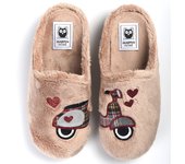 Originales Zapatillas de casa para mujer fabricadas en España de alta calidad Marpen Slippers Moto 424IV23 Caldera