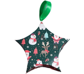 Conjunto de 5 Cajas de Regalo con diseño de Estrella para Navidad