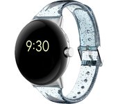 Clear glitter strap for Google Pixel Watch 1 clear TPU strap, compatible with Google Pixel Watch 2 replacement strap